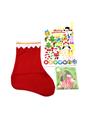 OBL743398 - Christmas socks with cartoon stickers