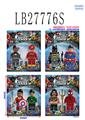 OBL743830 - 6 "justice league building blocks 2 figures 4 mixed weapon bulk without lights are silent