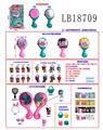 OBL743859 - 1.5寸惊喜娃娃和2寸惊喜宠物165MM惊喜梳子单只盒装
