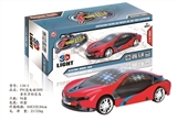 OBL744824 - PVC壳电动3D灯音乐万向宝马