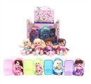 OBL745425 - High-grade transparent suitcase 6 inches of evade glue dolls four mixed with snow and ice bottles fo
