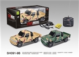 OBL745689 - 1：18皮卡军车四通灯光遥控车