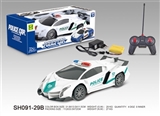OBL745709 - 1:16警车灯光四通遥控车