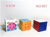 OBL746705 - 6.5 CM solid color third-order rubik’s cube 2 color mix