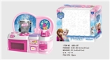 OBL747149 - 卡通粉冰雪奇缘益智厨房、厨具组合