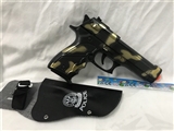 OBL747189 - 迷彩金火石枪配皮套