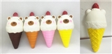 OBL747229 - Slow rebound strawberry ice cream bear
