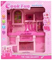OBL748398 - Kitchen series barbie color charged light music (three lamp)