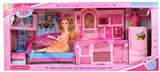 OBL748405 - Kitchen series barbie sofa TV refrigerator color charged light music (three lamp)