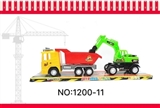 OBL748698 - 仿真工程运载车+小挖掘机