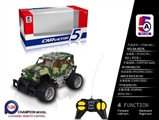 OBL749720 - 1:24 迷彩吉普越野遥控车(不包电)