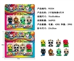 OBL750185 - 2寸独角兽公仔4只卡