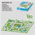 OBL750231 - The police in the parking lot puzzle non-woven orbit