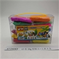 OBL750579 - 12 color 20 g 3 PVC light clay tool box (pillow package)