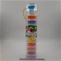 OBL750603 - Slime 12 color crystal butterfly mud PVC tube pack (12 cans)