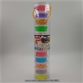 OBL750604 - 12 color candy slime crystal mud PVC tube pack (12 cans)