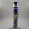 OBL750606 - Slime 12 color colorful crystal mud PVC tube mount (12 cans)
