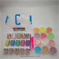 OBL750610 - Slime DIY12 color crystal mud 3 receive a case tool (12 cans)