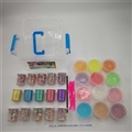 OBL750611 - Slime DIY12 color crystal mud 3 receive a case tool (12 cans)