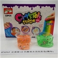 OBL750629 - 12 color candy slime crystal mud color box (12 cans)