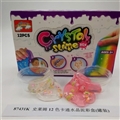 OBL750630 - Slime 12 color cartoon crystal mud color box (12 cans)