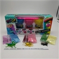 OBL750687 - Slime DIY shake flash powder 3 tools mud insects animals color box (3 bottles)