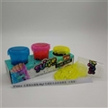 OBL750720 - Slime water bottles of 85 g3 color laser crystal mud box foot box (3 bottles)