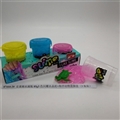 OBL750734 - Slime water bottle g3 85 colors shining crystal mud Marine animals box foot box (3 bottles)