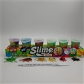 OBL750743 - Slime 60 g and colorful sand skin mud insects animals box foot box (6 bottles)