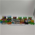 OBL750744 - Slime 60 g and colorful sand skin mud forest animals box foot box (6 bottles)