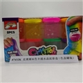 OBL750789 - Slime 8 color cartoon crystal mud color box (color cover eight cans)