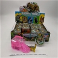 OBL750814 - Slime 130 g square bottle 12 color and crystal mud dinosaur show color box (12 cans)