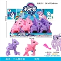 OBL751496 - 我的梦想搪胶小马带梳子16PC混装