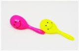 OBL754701 - 2 only ZhuangShi color smiling face small sand hammer