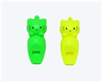 OBL754703 - 2 ZhuangShi color cartoon cat whistle