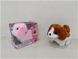 OBL754832 - Electric walk stuffed dog