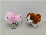 OBL754840 - Electric walk stuffed dog