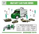 OBL755555 - Series of metal container parking lot (military)