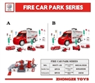 OBL755559 - Series of metal container parking lot (fire)