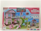 OBL755639 - 七彩灯光DIY别墅配公仔家具
