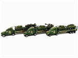 OBL756975 - Sliding military drag bar with three military vehicle