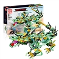 OBL759676 - 功夫王国-龙队-功夫机甲龙（青龙）515PCS