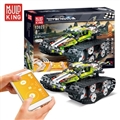 OBL759677 - 动能智拼-履带高速车-APP版冲锋号(绿色)410PCS