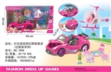 OBL759899 - 灯光音效芭比轿跑带公仔，户外桌椅套装