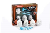 OBL762430 - Children’s archaeological - dinosaur eggs - four grain of toys
