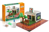 OBL762434 - DIY scene building gypsum coloured drawing or pattern - a convenience store
