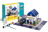 OBL762435 - DIY scene building gypsum coloured drawing or pattern - the police station