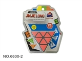OBL762560 - High frequency on a black triangle rubik’s cube