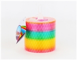OBL762844 - Crystal mixed color rainbow ring
