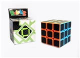 OBL764344 - Carbon fiber solid color third-order rubik’s cube 5.6 cm